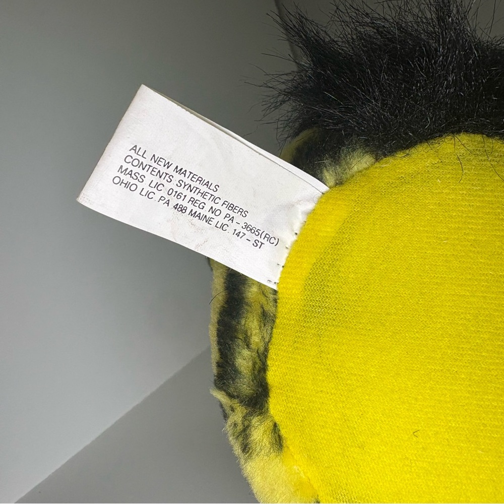1999 Nanco Furby Bumblebee Plush Stuffed Toy Yellow Black Stripes - Picture 6 of 9